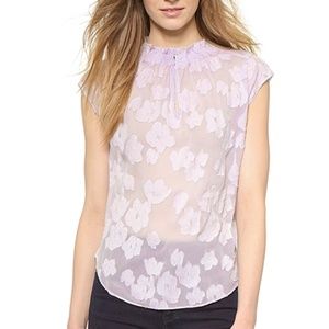 NWT Rebecca Taylor Fil Couple Top White Size 4